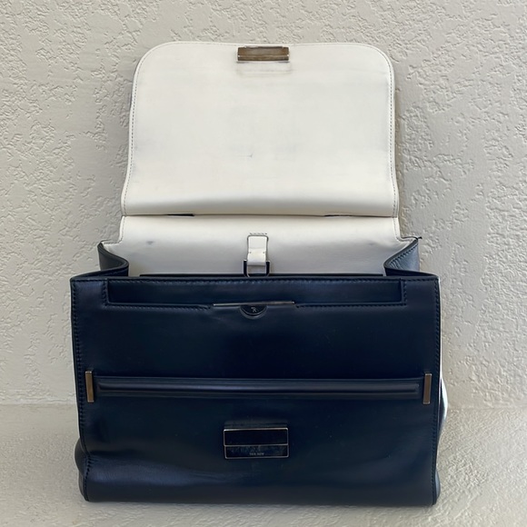 The Row Bicolor Runway Bag Black and White Top Handle - Picture 11 of 16